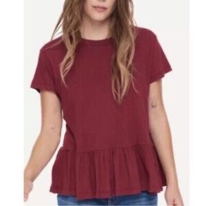 The Great Burgundy T-shirt Cotton 1